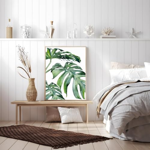 Lienzos de hojas tropicales de 50 x 70 cm para renovar la decoración de paredes vacías 5