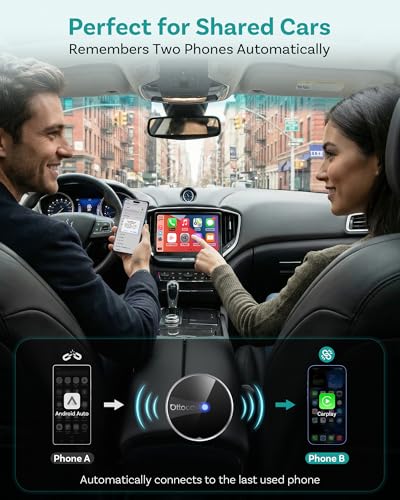 Image of OTTOCAST Mini Tube 2026 Wireless CarPlay & Android Auto Adapter, Plug & Play for iPhone & Android, Seamless Auto-Connect, Stable Performance, Premium Aluminum Design