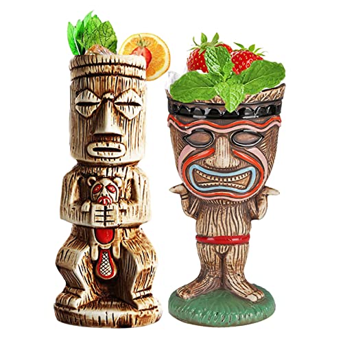 NUACOS Tiki Tiki Mug Tiki - Set di 2 tazze in