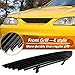 Front Grill Aluminum Billet Gill Insert Replacement Fits Ford Mustang 1994-1998 Grill for 94 95 96 97 98 Mustang without Logo Show (Black)