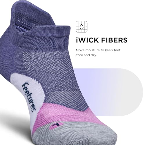 Image of Feetures Elite Light Cushion No Show Tab Sock Wave