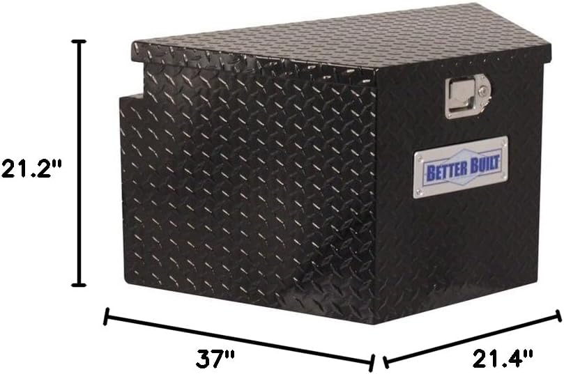 Better Built 66212322 Trailer Tongue Tool Box, Black