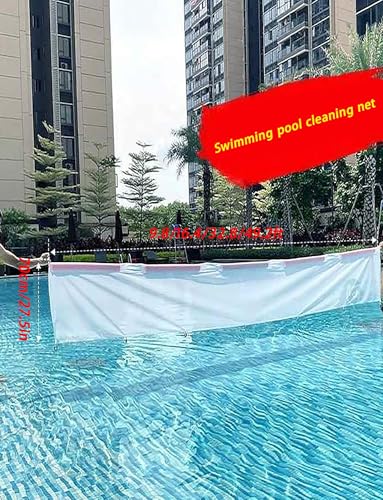Épuisette flottante pour piscine – Nettoyant à mailles fines pour débris, feuilles et insectes, pliable et réutilisable pour piscines et parcs aquatiques
