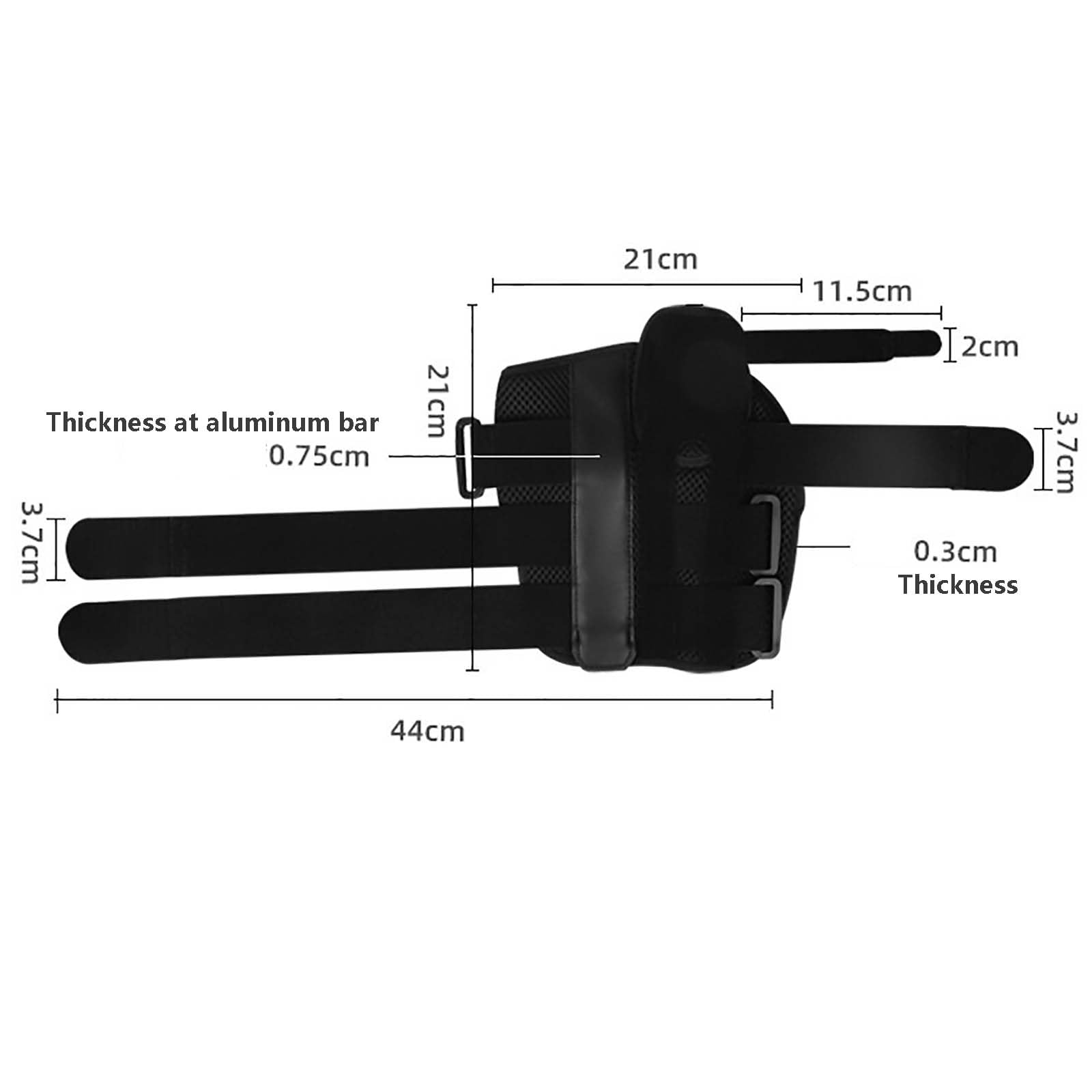 HAILM Supporto per Pollice & Stabilizzatore Polso, Supporto Polso Regolabile Alluminio, Adatto Uomini e Donne, per Artrite e Tendinite, Sollievo Dolore Articolazioni (Nero),Right Hand