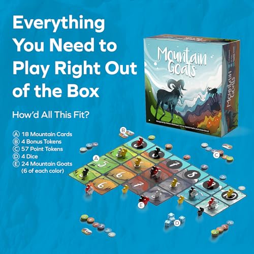 Mountain Goats juego de mesa para 2 a 4 jugadores miniatura 5