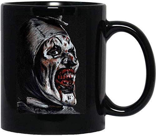 A es para Art The Clown The Terrifier Película de terror Regalo de cerámica Tazas divertidas Tazas