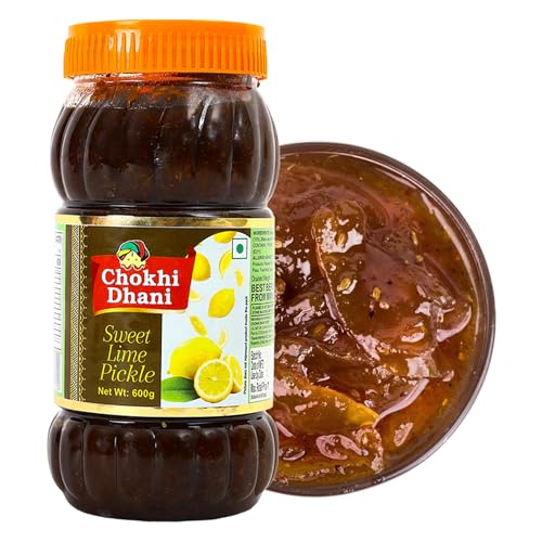 Image of Chokhi Dhani Sweet Lime Pickle 600g | Mitha Nimbu Achar | Khatta Meetha Lemon Pickle | Rajasthani Style | Sweet & Tangy | Homemade Taste