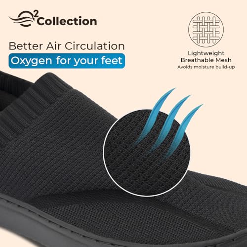 Image of YOHO Men's Freestep Spacious And Casual Slip On Shoes | Comfortable For Long Hours Of Walking | Outperforms Memory Foam | Arch Support Insole