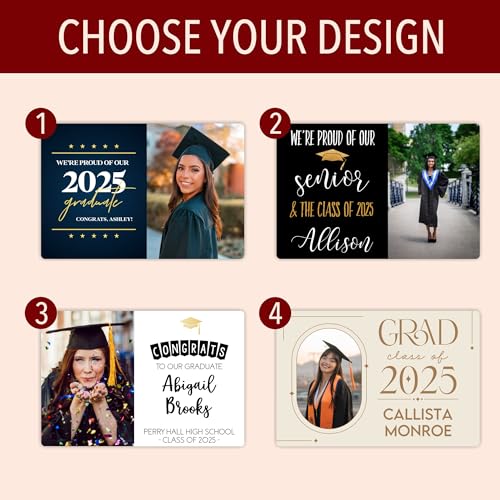 Imanes decorativos personalizados para graduación 25 piezas miniatura 5