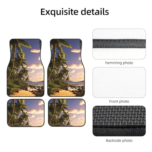 Tapis de sol voiture imperméables antidérapants universels lot de 4 - 6