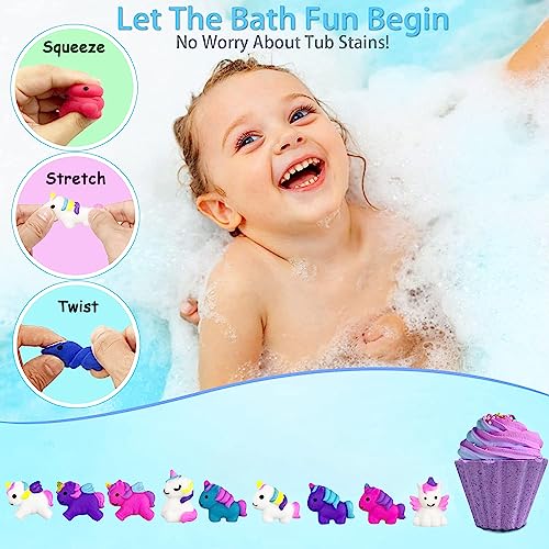 Ice Cream Form Bath Bombs For Kids, Unicorn Bath Bombs Gift Set With, Handmade Bath Bombs For Girls With Surprise Inside, Birthday Children's Day Halloween Christmas Gifts #TOP6