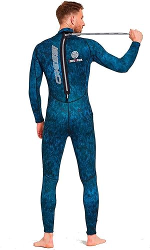 Miniatura 3 de Cressi Traje de neopreno de una pieza de pesca submarina y apnea con almohadilla de pecho, protección de rodilla, diseño anatómico - Tokugawa