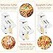 GVODE Electric Pasta Maker - 3-in-1 Pasta Sheet Roller & Cutter Set 700W Max Motor, includes Fettuccine & Spaghetti Maker with Cleaning Brush, White