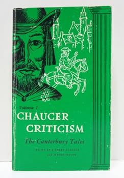 Paperback chaucer criticism [ canterbury tales, volume 1] Book