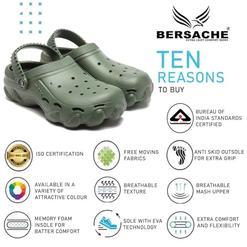 Image of BERSACHE Extra Soft Classic Casual with Regular wear with Ultra Soft & Flexibility Technology Clog for Men's & Boy's