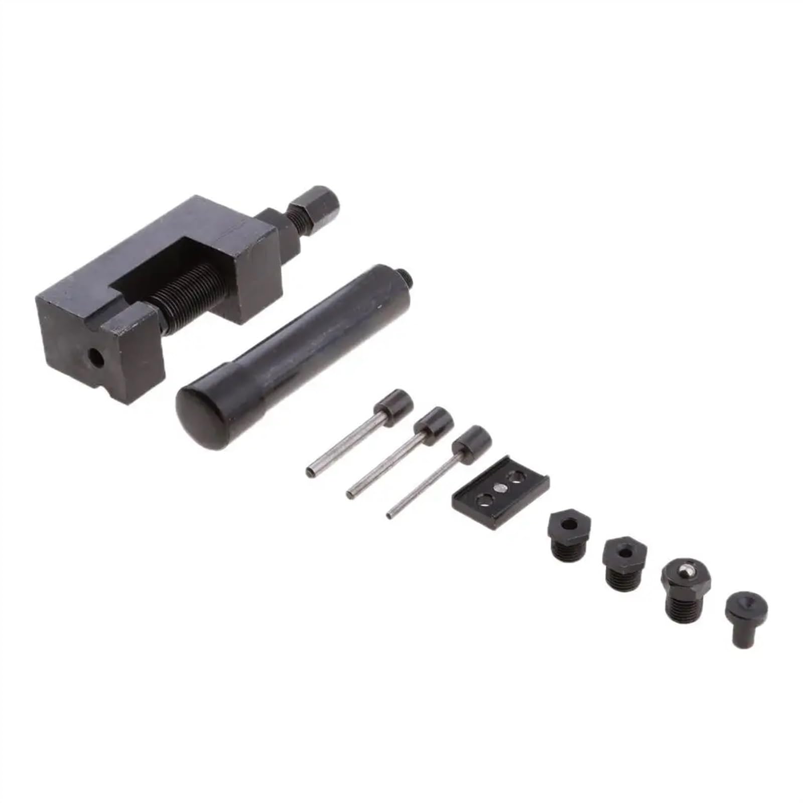 PUCHEN Cadena Motosierra 1 Juego de Herramientas remachadoras de Corte de Cadena Pesada for Motocicleta, Juego de Herramientas de remachado Universal + Caja de Transporte 415 420 428 520 525 530 630
