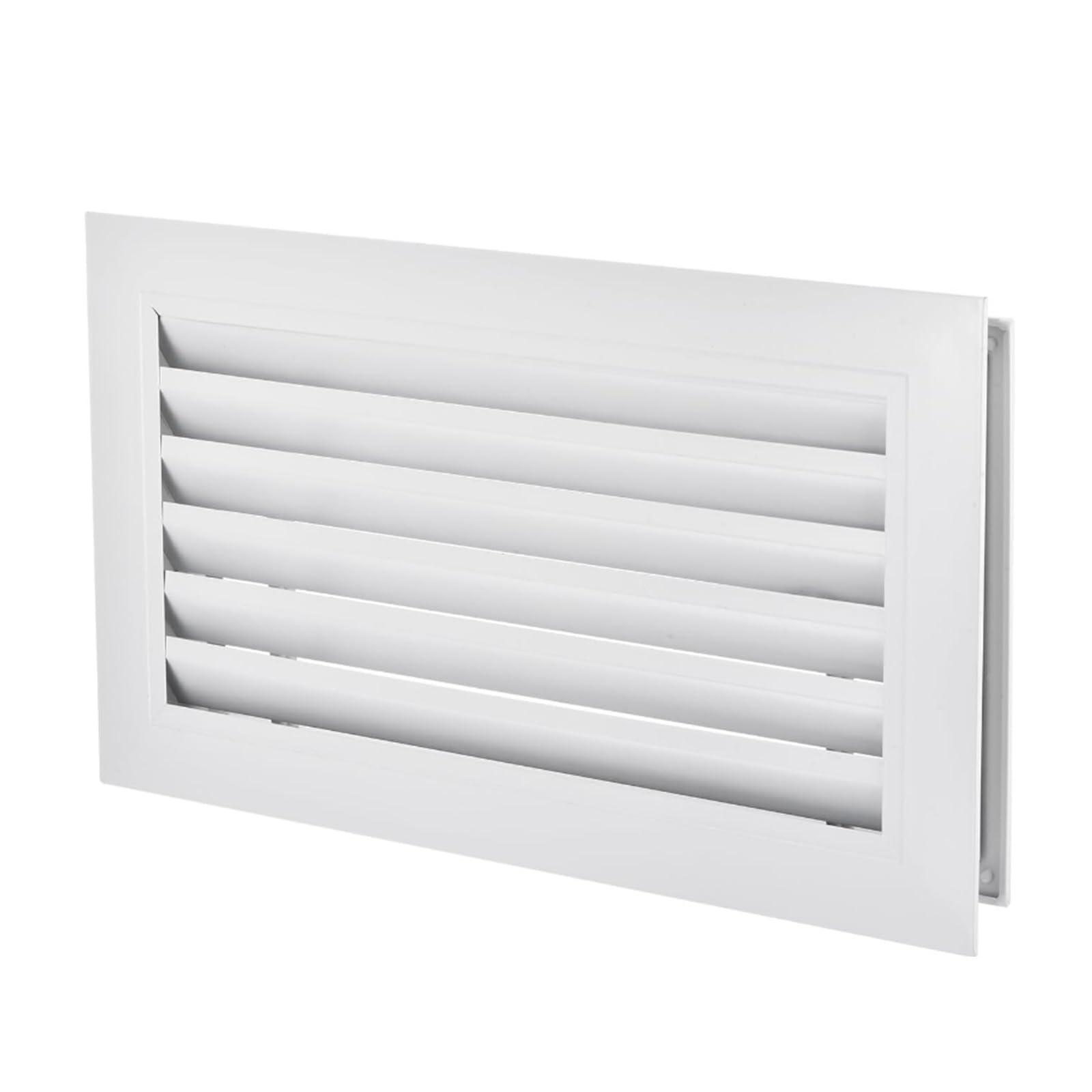 Grille d'aeration en aluminium blanc pour dressing et bureau sain