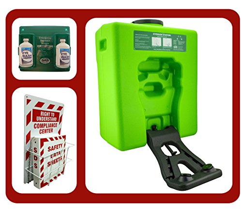 Emergency Eyewash Station Portable OSHA -Bundle