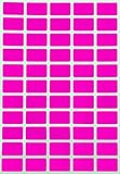 Royal Green Lot de 550 autocollants amovibles sans résidus – Autocollants pour étiquettes de prix amovibles 1 po x 5/8 – Autocollants de code couleur – Étiquettes amovibles rectangulaires rose fluo
