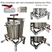 HCTOOL Honey Press Extractor Wax Machine Stainless Steel Honey Press Beeswax Machine Manual Large Bee Honey Presser Fruit Wine Press For Honey Wine Juice Vegetables Olive Oil Making