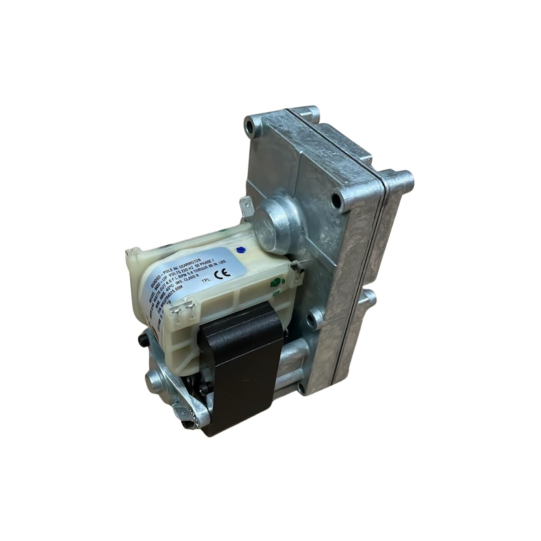 Motorreductor Merkle Korff S11048 para estufa de pellets, eje de 9,52 mm, 5,6 rpm, sentido horario – Ref. 2104