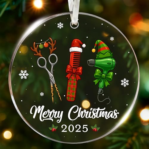 Hairdresser Gifts - Christmas Ornaments for Women Hair Stylist, Best Gift Ideas for Female...