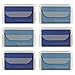 MightyMicroCloth Premium Microfiber Cleaning Cloths – (6 pack) each in a Travel Pouch for Eyeglasses, Computer Screens, Glasses, Lens, iPads, iPhones, Cameras, LCD TV – 7” x 6” (3 Royal, 3 Sky Blue)