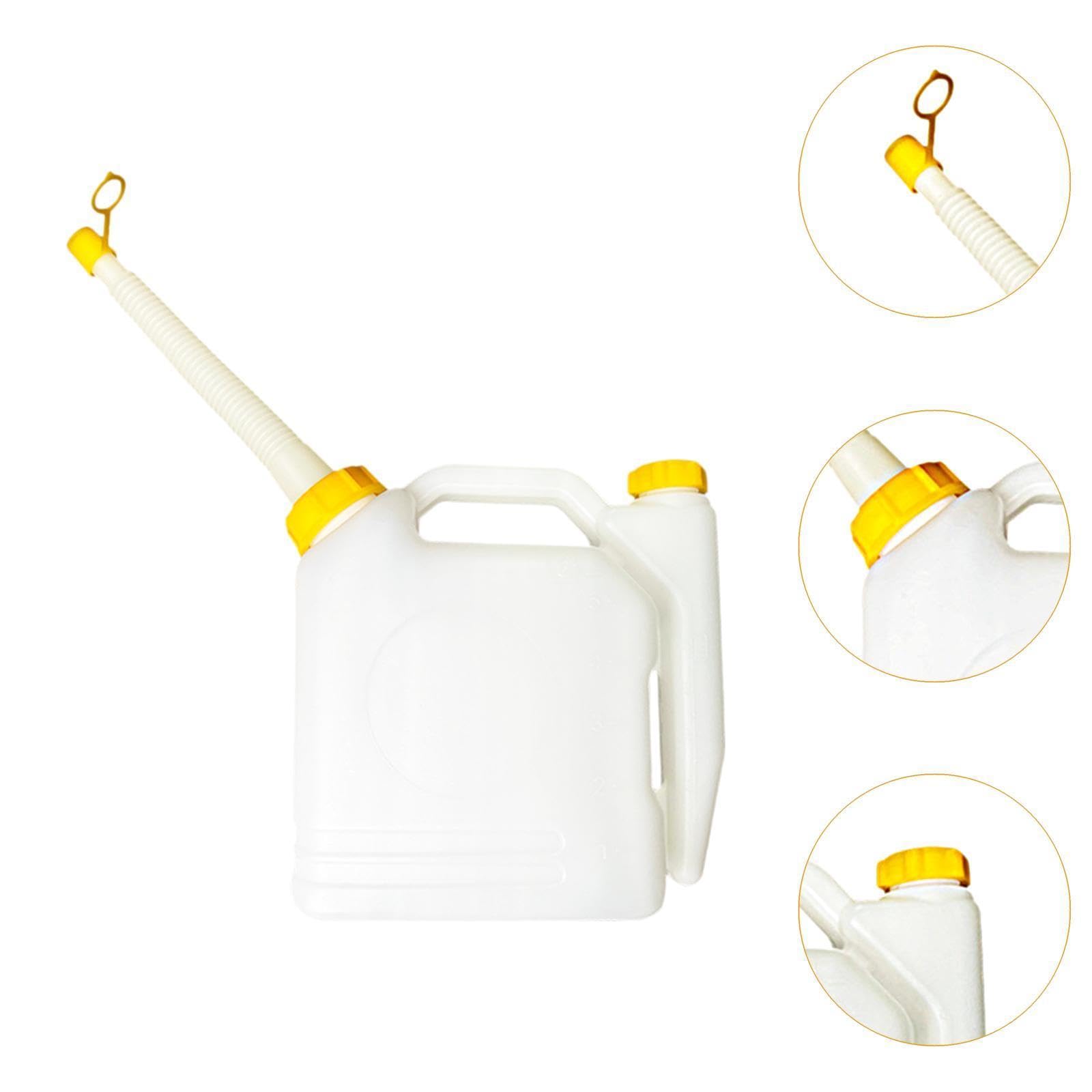5L Benzinöl-Mischkanister 2-Takt-Messflasche mit Skala 25:1 50:1 40:1 20:1 für Kettensägen Trimmer Rasenmäher