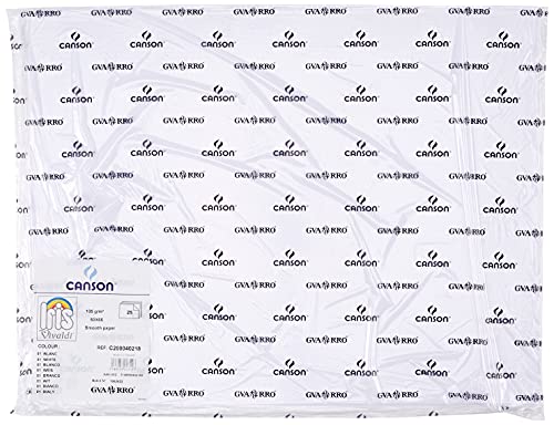 Canson 200409038 25 Sheets Cardboard 50 x 65 cm White