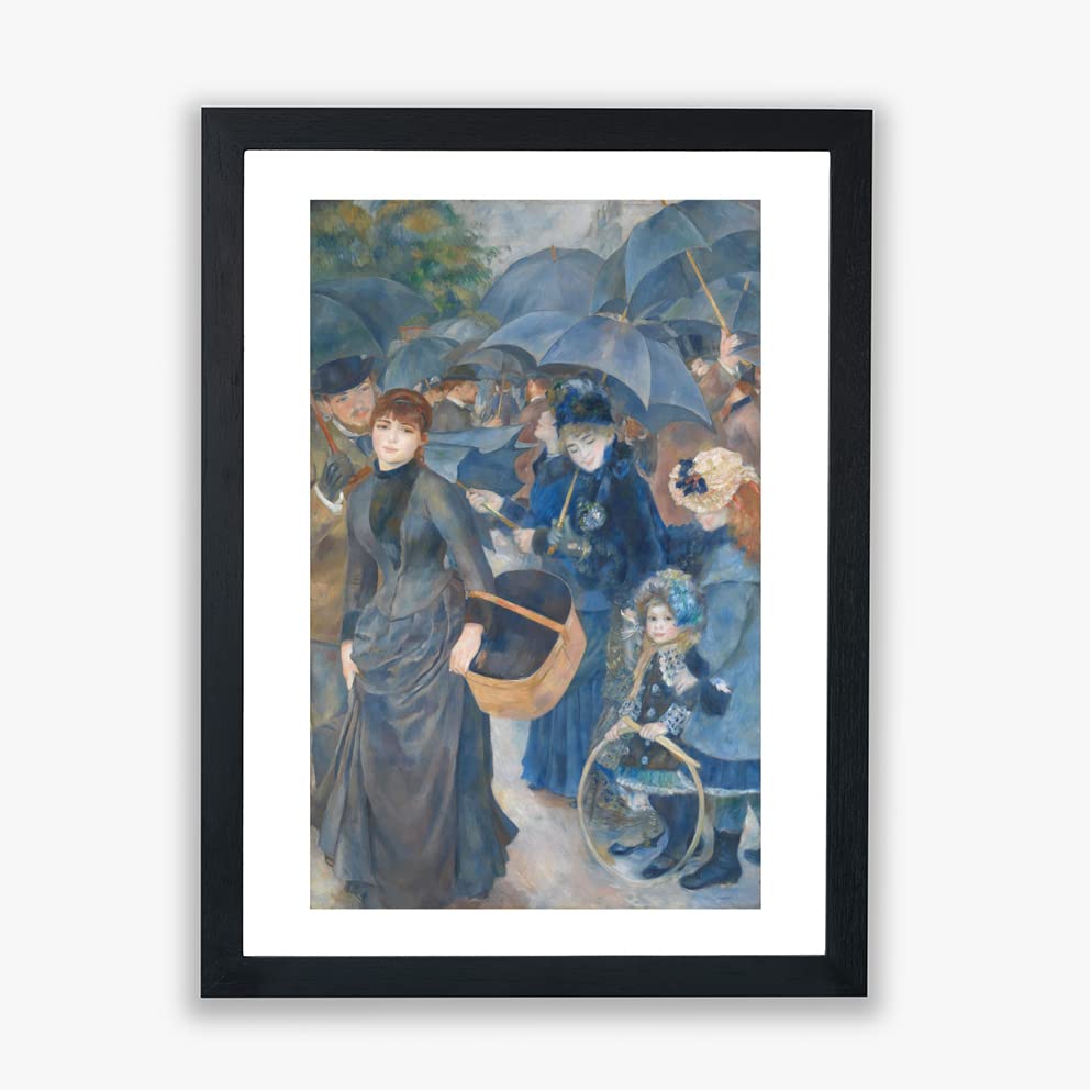 Impression encadrée Les parapluies Renoir, poster giclée d'art grand format