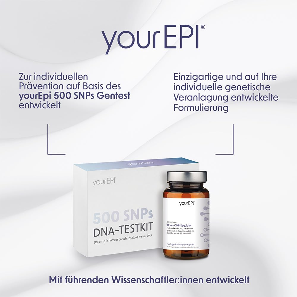 NatuGena Horm-ONE-Regulator, Safran-Extrakt, SOD & Basilikum, Jod, B-Vitamine (B2, B6, B7, B9, B12), Pflanzenextrakte, 90 Kapseln (30 Tage Packung)