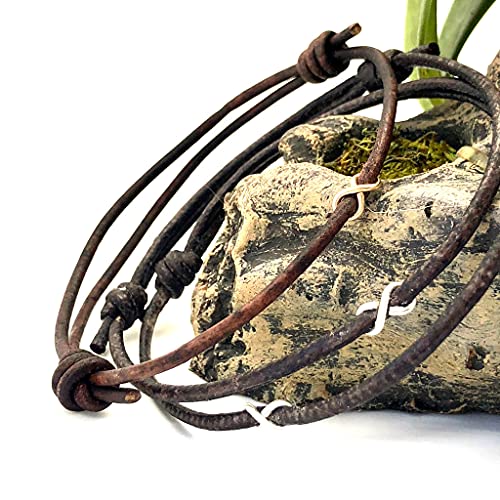 Couple bracelet vows of eternal love, adjustable leather bracelet…