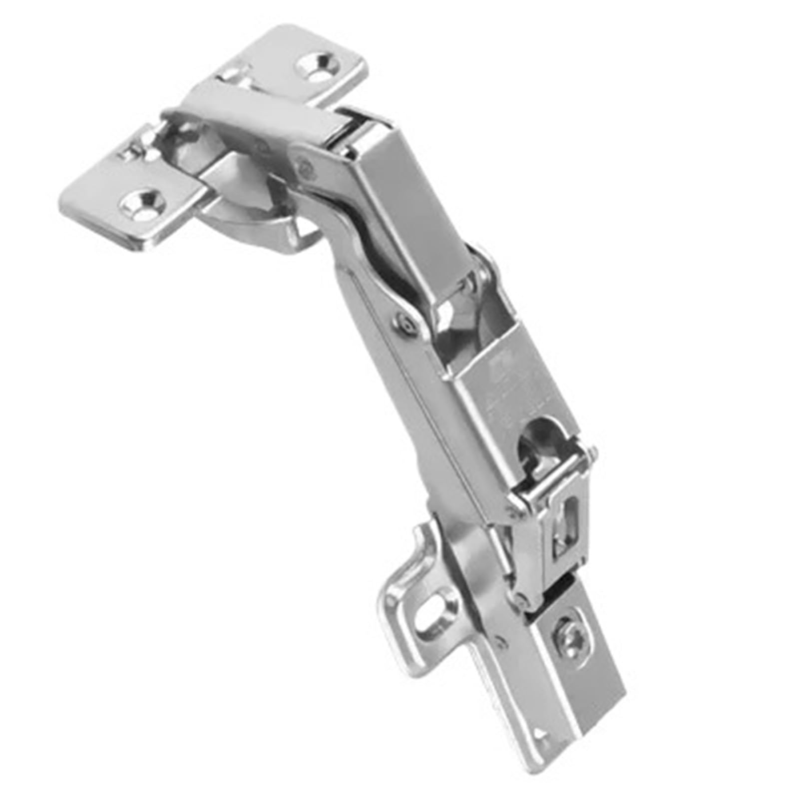 2pcs 90 Degree Flat Cabinet Door Hinge(165 Degree no-Cover)