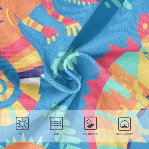 KLL Colorful Pattern with Cute Chameleons Baby Boys Comfort Briefs Cute Children Undies3