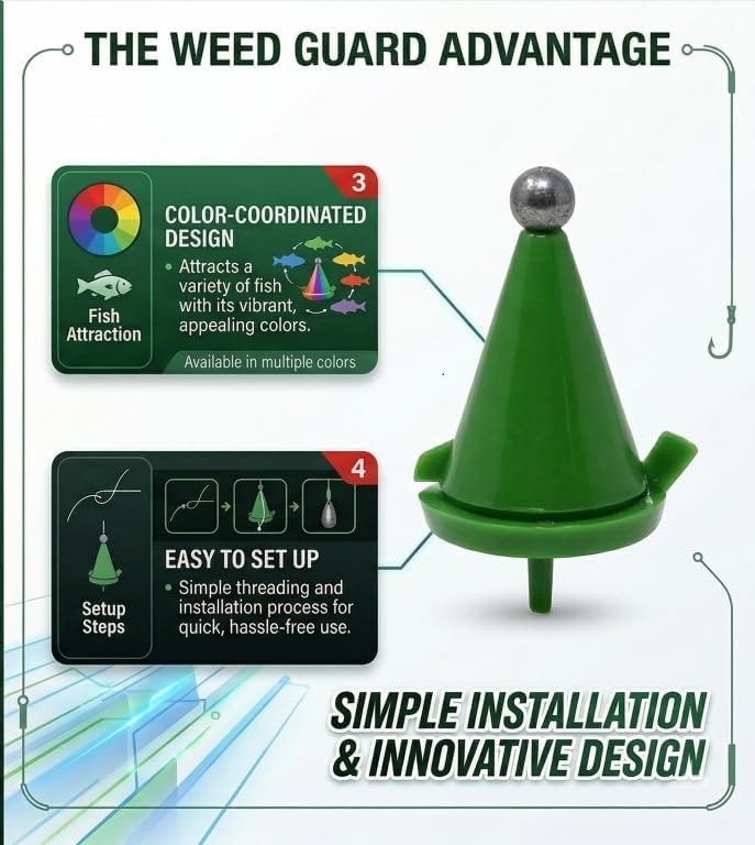 Amazon.com : Protect Your Fishing Hook from Weeds | Weed Guard Fish Line Protection | Debris Free Trolling Lines | Angler Rigs | Protect Lures and Bait from Weeds | 3 per Pack : Sports & Outdoors Amazon.com : Protect Your Fishing Hook from Weeds | Weed Guard Fish Line Protection | Debris Free Trolling Lines | Angler Rigs | Protect Lures and Bait from Weeds | 3 per Pack : Sports & Outdoors