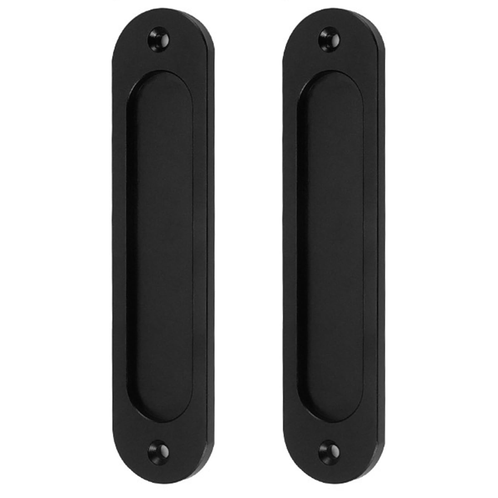 2Pcs Wardrobe Sliding Door Embedded Handle Bathroom Glass Door Handles for Glass Kitchen Bathrooms Cabinet Doors Barn Hardware Pulls