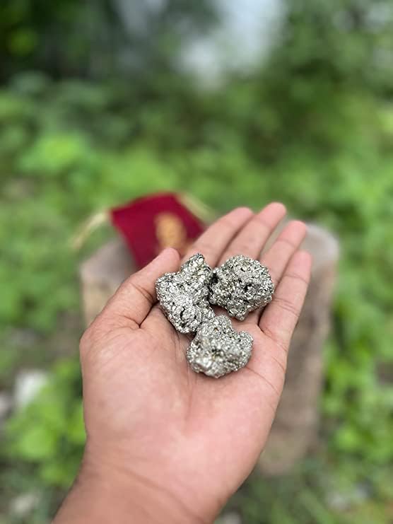 Cristal de pyrite brute naturelle de petite taille pour la lithothérapie Reiki - 6