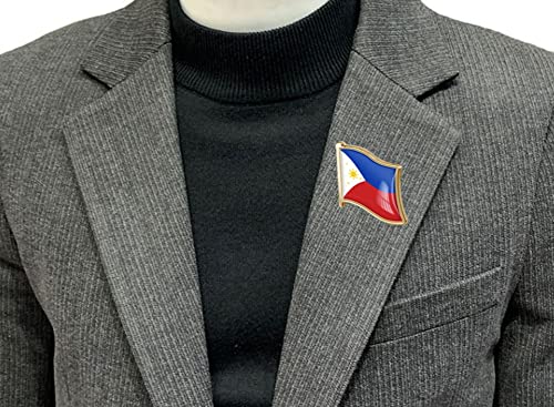 Image of vmcoatdu Country Flag Pin Badge International Travel Brooch Metal Alloy Souvenir Pin for Hat Clothes Backpack
