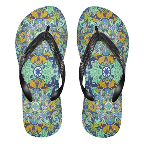 STAYTOP Mexican Style Print Flip Flops Sandals of Men's & Women's,Sandals Beach Slippers Shower Slides