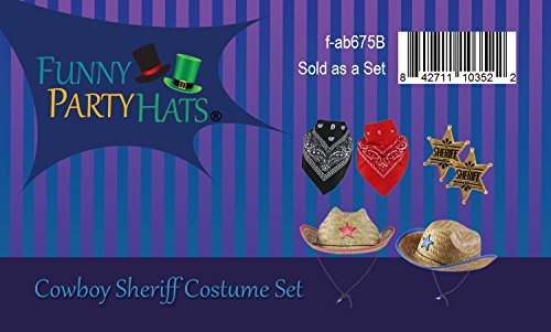 Funny Party Hats F-AB675 Sheriff Costume - Cowboy Hat thumb #8