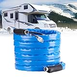 JAMESVAN Heated Water Hose for RV,25 FT RV Heated Drinking Water Hose,(5/8'ID -40℉) Heated Water Hose Energy Saving Thermostat to Keep Drink Water Running in Freezing Temperatures Down to -40℉