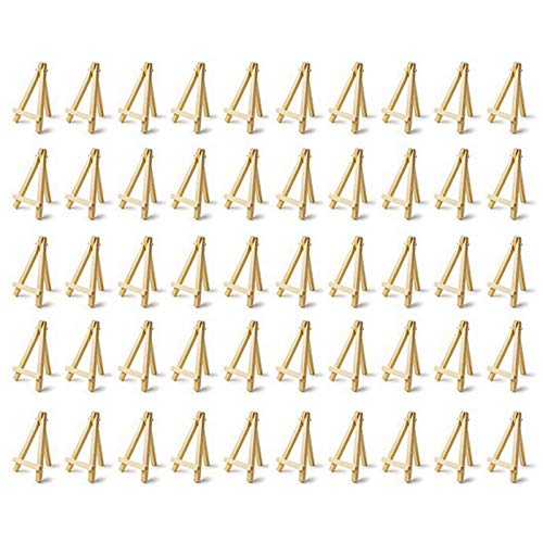 Chevalet en bois enfants : lot de 50 mini supports 16x9 cm pour cartes et dessins