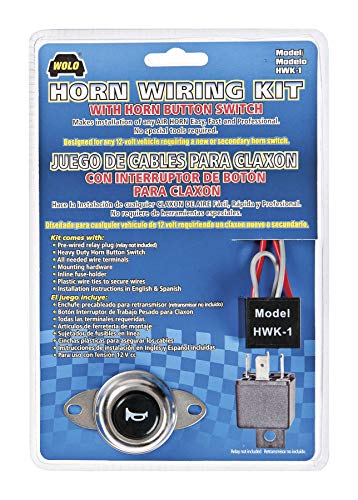 Wolo Wolo Horn Wiring Kit W/Button Hwk-1 New