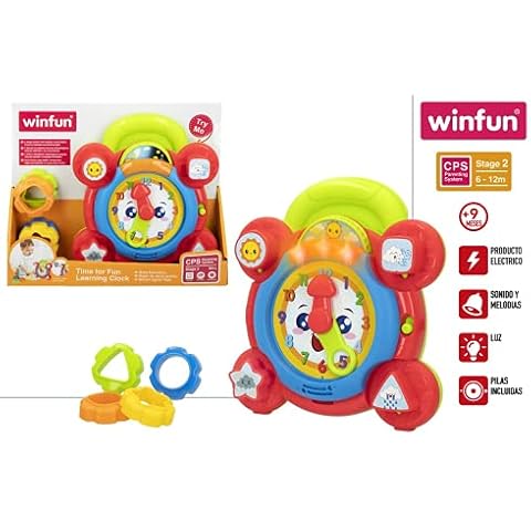 winfun Educational Clock Light and Sounds (46513) Cover