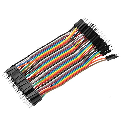 Akozon Conectores de Alambre de Puente Dupont 3pcs Colorido 10cm Jumper Wires 40pin Macho-Hembra / 40pin Macho-Macho / 40pin Hembra-Hembra para Breadboard Arduino