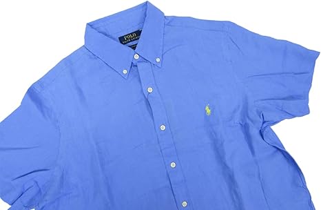 美品✨ラルフローレン　ボタンダウンリネンシャツ M相当 白 クラシックフィット 楽天市場】ポロ ラルフローレン メンズ クラシックフィット 麻