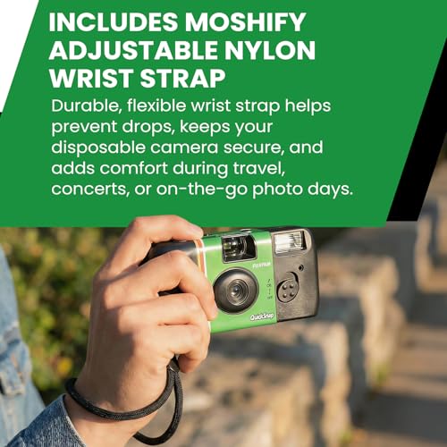 Fujifilm QuickSnap Flash 400 35mm Camera Bundle with Moshify Wrist Strap - image 4