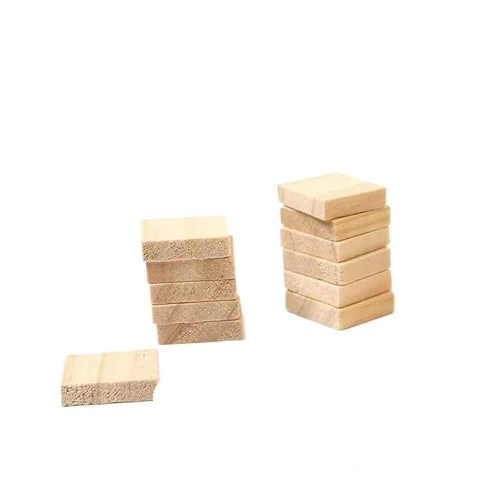 LSNNMU 300 pcs 2 * 1.8 cm Square Wood Chips Wooden Building Model Hand-Made Materials Handicraft Graffiti Accessories for Crafts