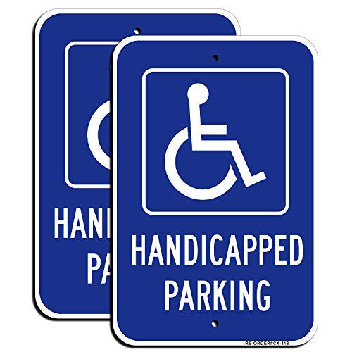 Panneau de stationnement handicapé MUXYH en aluminium rigide de qualité durable