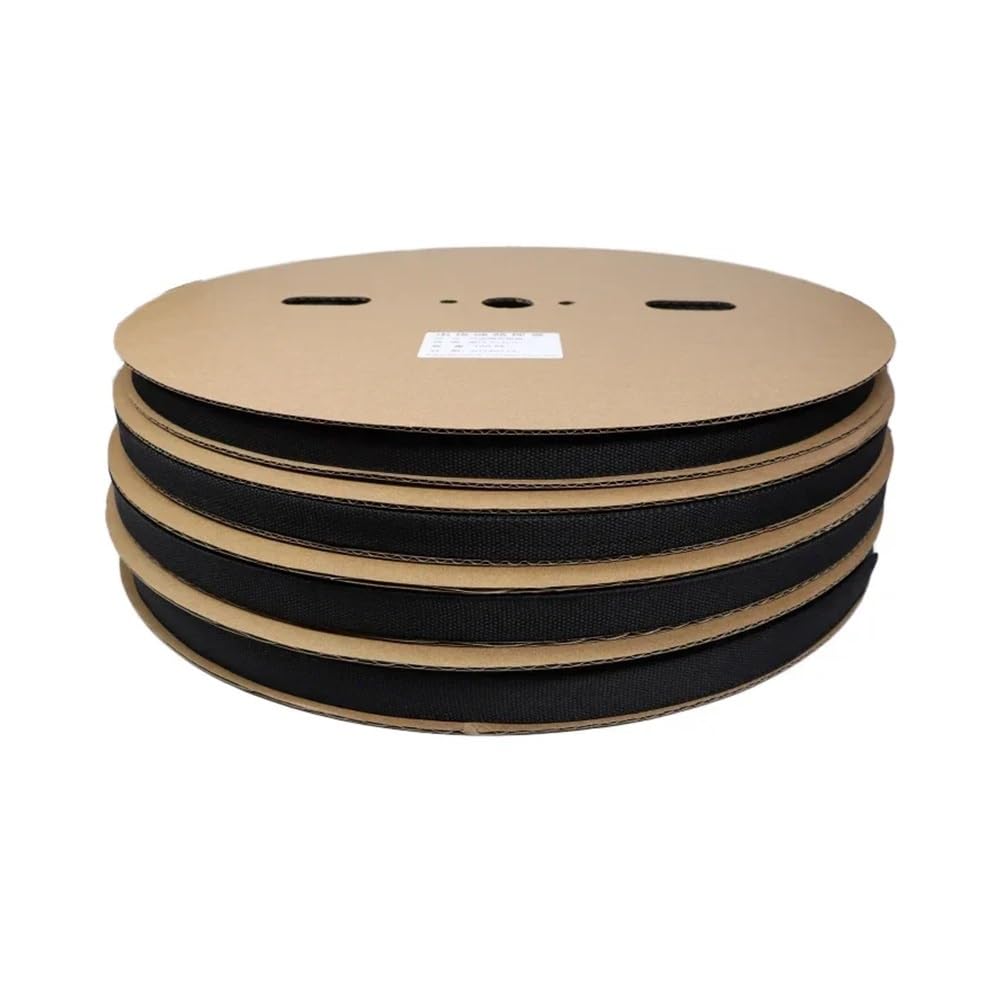 Gaine tressée thermorétractable en PET de 1 à 50 m - Isolation ignifuge - Protection de câbles - Diamètre intérieur : 30 mm - 2 m